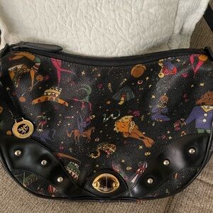 Black Patterned Women's Bag